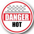 DuraStripe rond veiligheidsteken / DANGER HOT